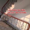 Mẫu Cầu Thang Sắt Tay Vịn Gỗ Đẹp . Lan Can Cầu Thang Sắt Mỹ Thuật