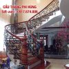 Xem ngay 89 mẫu cầu thang sắt tay vịn gỗ, Cầu thang lan can sắt nghệ thuật