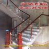 Tổng hợp 100 mẫu cầu thang kính tay vịn gỗ, Lan can cầu thang kính cường lực đẹp tại Hà Nội