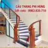 Cầu Thang Kính Đẹp Tay Vịn Gỗ . Cầu Thang Lan Can Kính Cường Lực