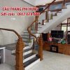 Cầu Thang Kính Cường Lực Tại Hà Nội . Cầu Thang Kính Đẹp Tay Vịn Gỗ