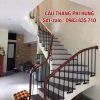 Lan Can Cầu Thang Sắt Tay Vịn Gỗ . Cầu Thang Sắt Đẹp Tại Hà Nội
