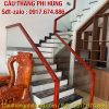 Cầu Thang Gỗ Kính Đẹp Hiện Đại . Cầu Thang Kính Cường Lực Đẹp Tay Vịn Gỗ