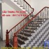 Cầu Thang Sắt Nghệ Thuật Tại Hà Nội . Cầu Thang Sắt Đẹp Tay Vịn Gỗ