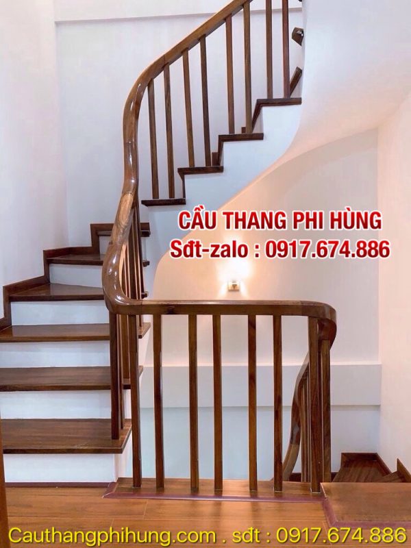 Tổng hợp 100 mẫu cầu thang gỗ đẹp nhất tại Hà Nội