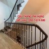 Cầu Thang Lan Can Sắt Tay Vịn Gỗ . Cầu Thang Sắt Đẹp Tại Hà Nội