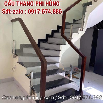 Cầu Thang Kính Đẹp Tại Hà Nội . Lan Can Cầu Thang Kính Cường Lực