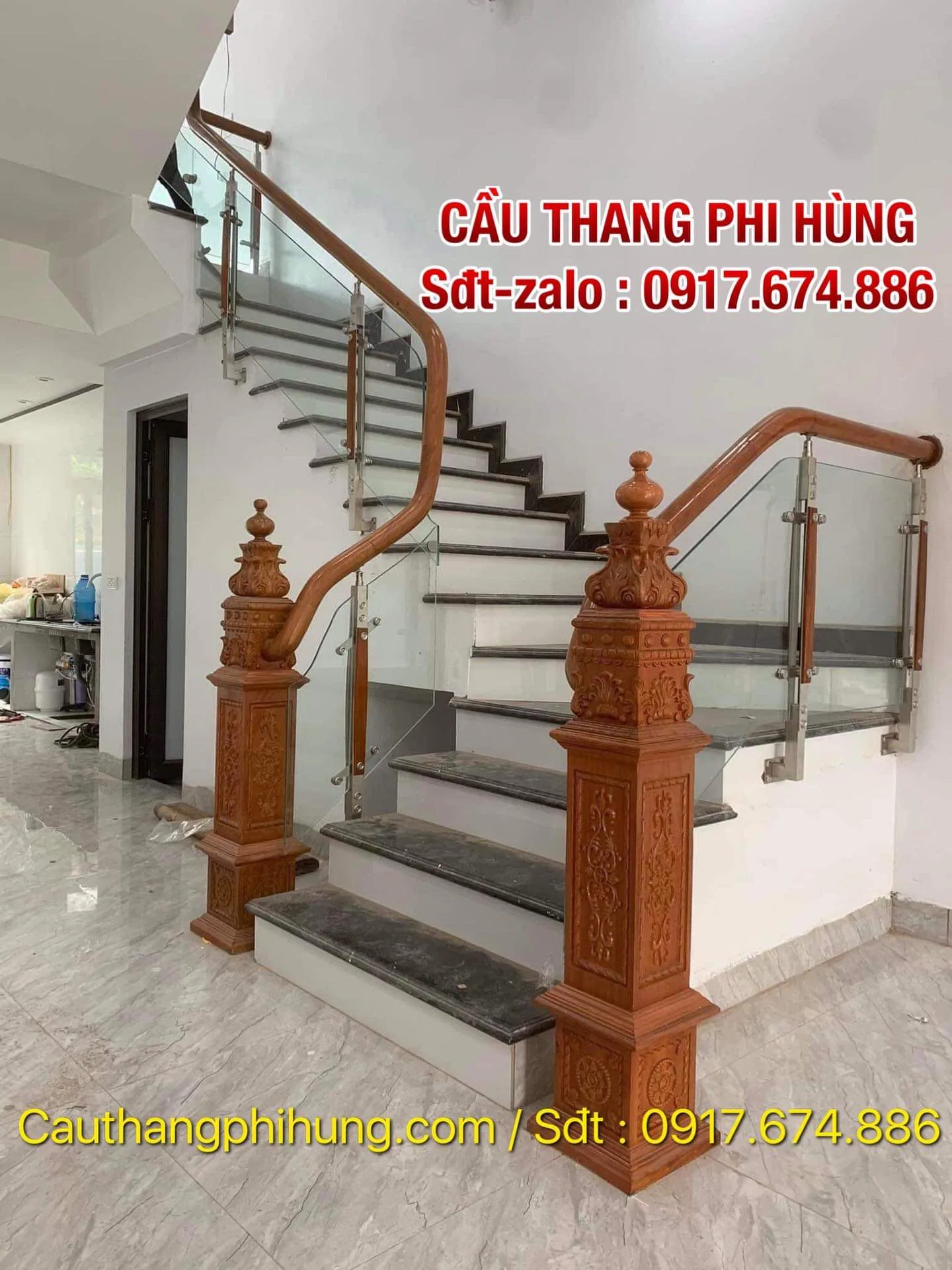 Mẫu Cầu Thang Kính Đẹp . Cầu Thang Kính Cường Lực Tại Hà Nội