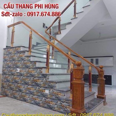 Cầu Thang Kính Đẹp Tại Hà Nội . Cầu Thang Lan Can Kính Cường Lực