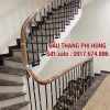 CẦU THANG SẮT TAY VỊN GỖ ĐẸP . CẦU THANG LAN CAN SẮT NGHỆ THUẬT