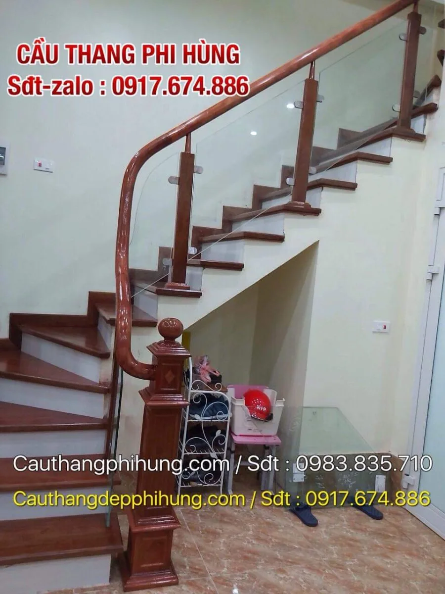 CẦU THANG KÍNH CƯỜNG LỰC TẠI VĨNH PHÚC
