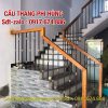Cầu Thang Sắt Tay Vịn Gỗ . Cầu Thang Lan Can Sắt Tại Hà Nội