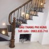 CẦU THANG LAN CAN SẮT TAY VỊN GỖ . CẦU THANG SẮT ĐẸP TẠI HÀ NỘI