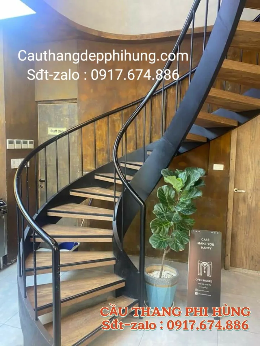 Cầu Thang Xoắn Ốc Đẹp . Cầu Thang Sắt Xương Cá Tại Hà Nội