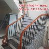 Cầu Thang Lan Can Sắt Tay Vịn Gỗ Đẹp. Cầu Thang Sắt Nghệ Thuật Tại Hà Nội