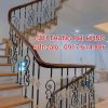 Cầu Thang Lan Can Sắt Nghệ Thuật . Cầu Thang Sắt Tay Vịn Gỗ Đẹp