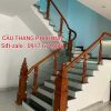 Cầu Thang Kính Đẹp Tay Gỗ Tại Hà Nội . Lan Can Cầu Thang Kính Cường Lực
