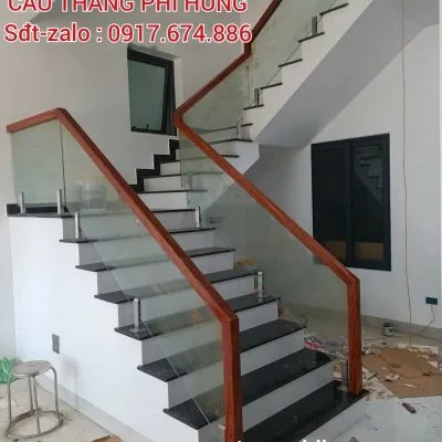 Cầu Thang Kính Gỗ Đẹp Hiện Đại . Cầu Thang Kính Gỗ Tại Hà Nội