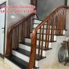 Cầu Thang Gỗ Lim Nam Phi . Mẫu Cầu Thang Gỗ Đẹp Tại Hà Nội