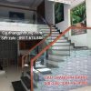 Cầu Thang Lan Can Gỗ Kính Đẹp . Cầu Thang Kính Gỗ Tại Hà Nội