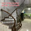 Cầu Thang Lan Can Sắt Tay Vịn Gỗ . Mẫu Cầu Thang Sắt Đẹp Nghệ Thuật