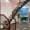 Cầu Thang Sắt Xương Cá Đẹp . Cầu Thang Xương Cá Mặt Bậc Gỗ