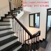 Cầu Thang Sắt Gỗ Đẹp Hà Nội . Tay Vịn Cầu Thang Lan Can Sắt