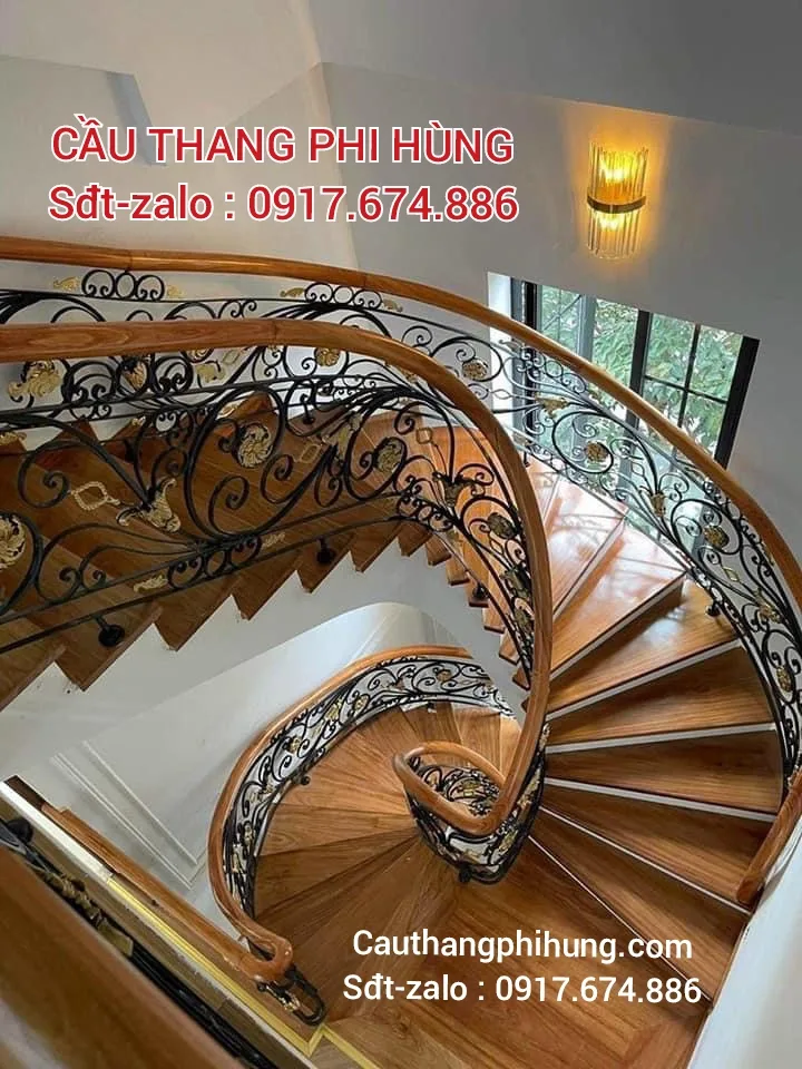 Cầu Thang Sắt Mỹ Thuật Đẹp Tại Hà Nội. Lan Can Cầu Thang Sắt Mỹ Thuật Đẹp