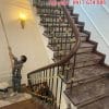 Cầu Thang Sắt Gỗ Đẹp Hiện Đại. Lan Can Cầu Thang Sắt Tay Vịn Gỗ