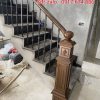 Cầu Thang Sắt Nghệ Thuật Đẹp Hà Nội. Tay Vịn Cầu Thang Sắt Gỗ Đẹp