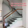 Cầu Thang Lan Can Kính Đẹp Hiện Đại. Tay Vịn Cầu Thang Kính Gỗ Đẹp