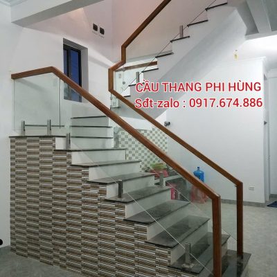 Cầu Thang Kính Đẹp Hiện Đại . Mẫu Cầu Thang Kính Gỗ Đẹp Hà Nội