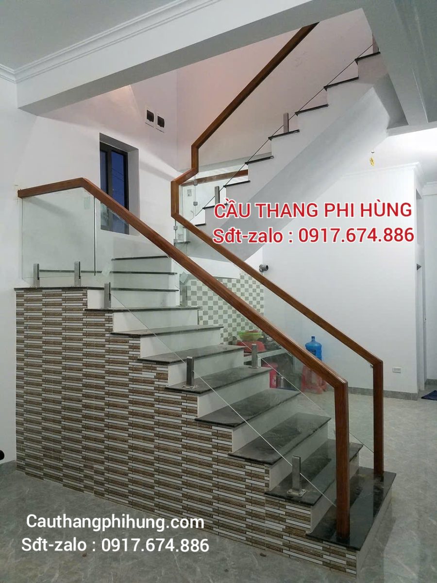 Cầu Thang Kính Đẹp Hiện Đại . Mẫu Cầu Thang Kính Gỗ Đẹp Hà Nội