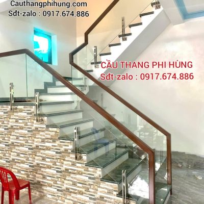 Cầu Thang Kính Gỗ Đẹp Hiện Đại . Tay Vịn Cầu Thang Kính Tại Hà Nội