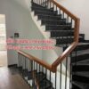 Cầu Thang Sắt Đẹp Tay Gỗ . Cầu Thang Lan Can Sắt Mỹ Thuật