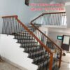 Cầu Thang Sắt Tay Gỗ Đẹp . Cầu Thang Sắt Sơn Tĩnh Điện