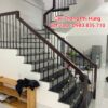 Cầu Thang Sắt Tay Gỗ Đẹp . Tay Vịn Cầu Thang Lan Can Sắt Mỹ Thuật