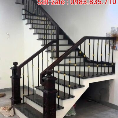 Cầu Thang Sắt Tay Gỗ Tại Hà Nội. Cầu Thang Sắt Mỹ Thuật Đẹp